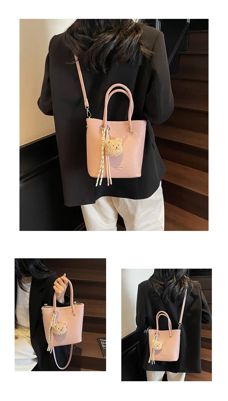 Pink Crossbody Bag with Charm for Women 2025 — feature 16