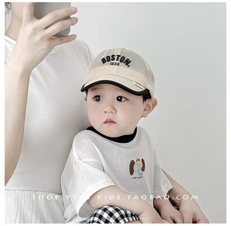 Pink Girls Peaked Cap Summer Travel Sun Hat — feature 3