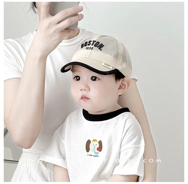 Pink Girls Peaked Cap Summer Travel Sun Hat — feature 5