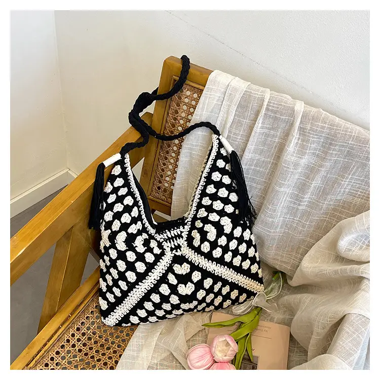 Women's Woven Shoulder Bag Pastoral Style 2026 — feature 34