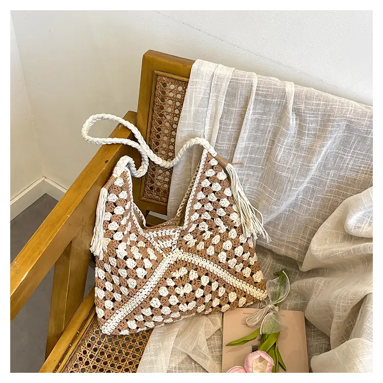 Women's Woven Shoulder Bag Pastoral Style 2026 — feature 37