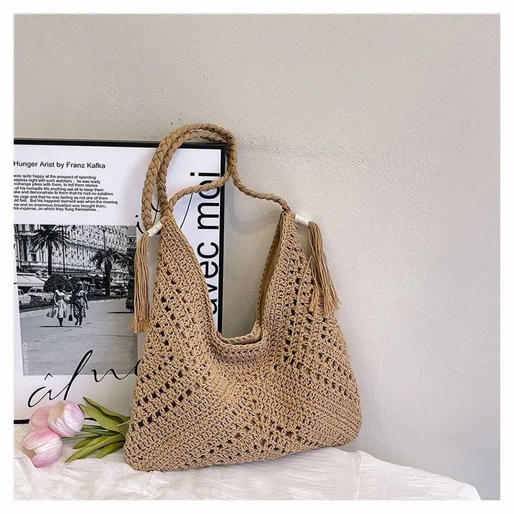 Women's Woven Shoulder Bag Pastoral Style 2026 — feature 46