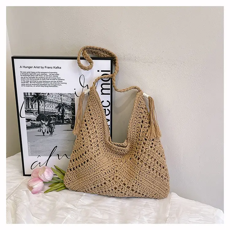 Women's Woven Shoulder Bag Pastoral Style 2026 — feature 47