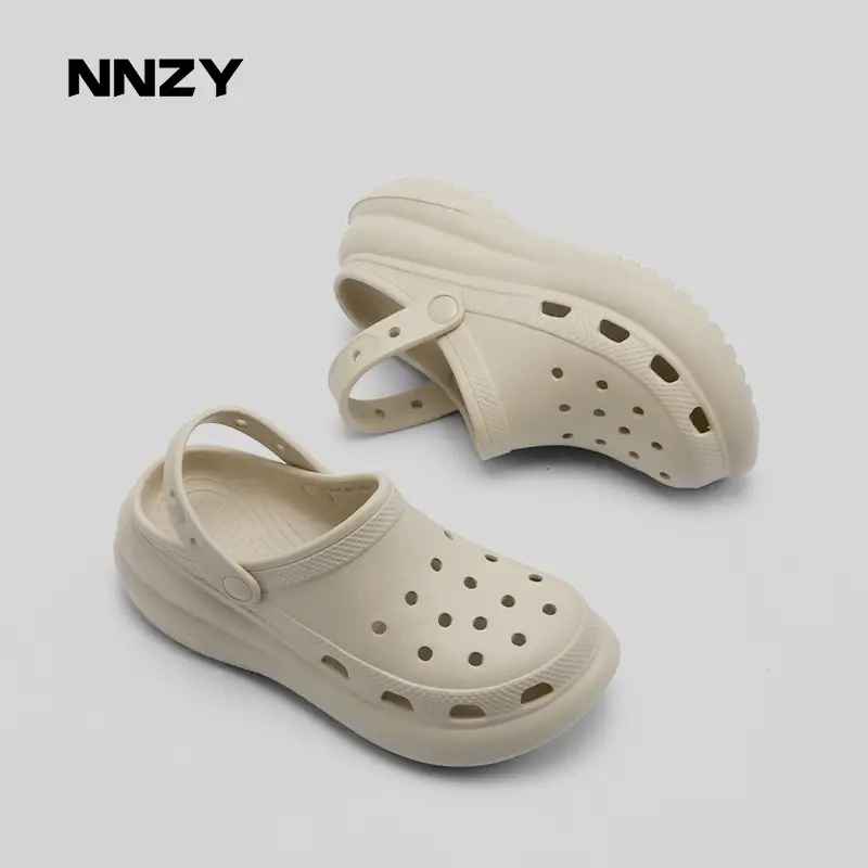 Warm Edge Puff Women's Shoes New Vintage Cave Shoes Outdoor Casual Shoes Garden Shoes Thick Sole Increased Beach Shoes - Image 3