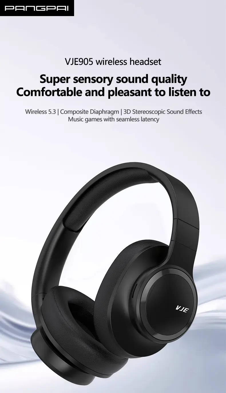 Pink Bluetooth Headset Full Ear Heavy Bass Wireless β feature 3