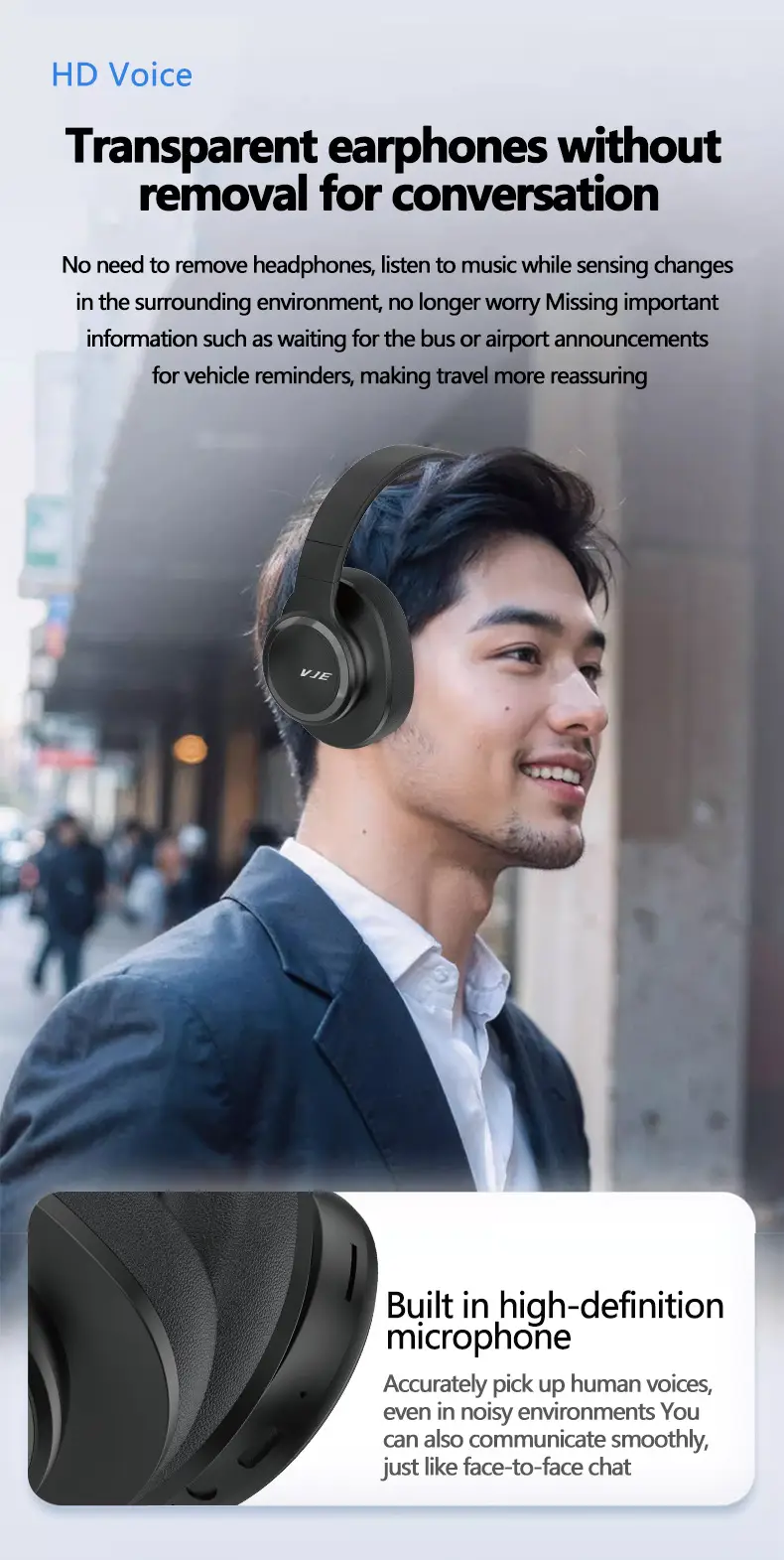 Pink Bluetooth Headset Full Ear Heavy Bass Wireless β feature 8