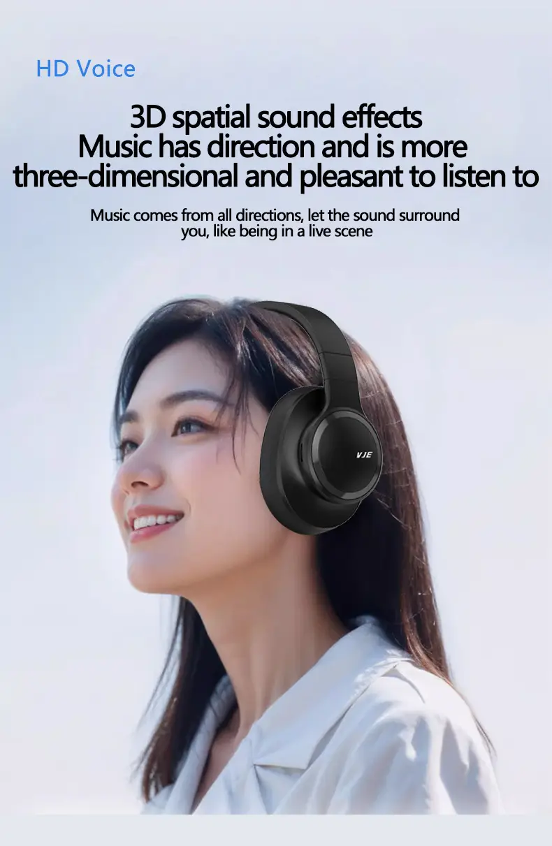 Pink Bluetooth Headset Full Ear Heavy Bass Wireless β feature 9