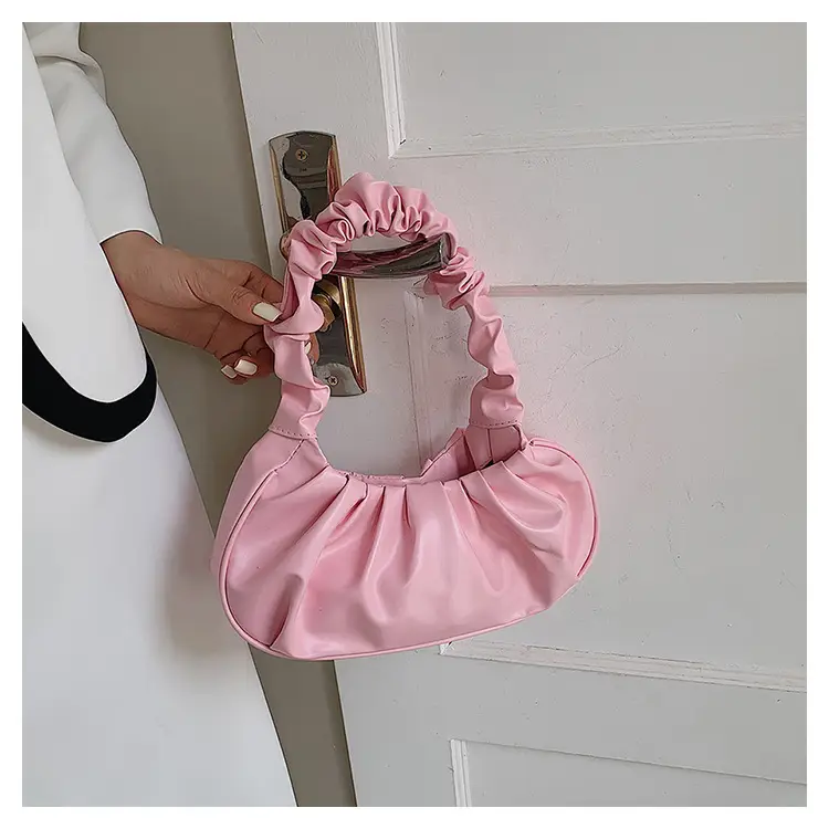 Cloud Pleated Women's Bag Black White 2023 — feature 16
