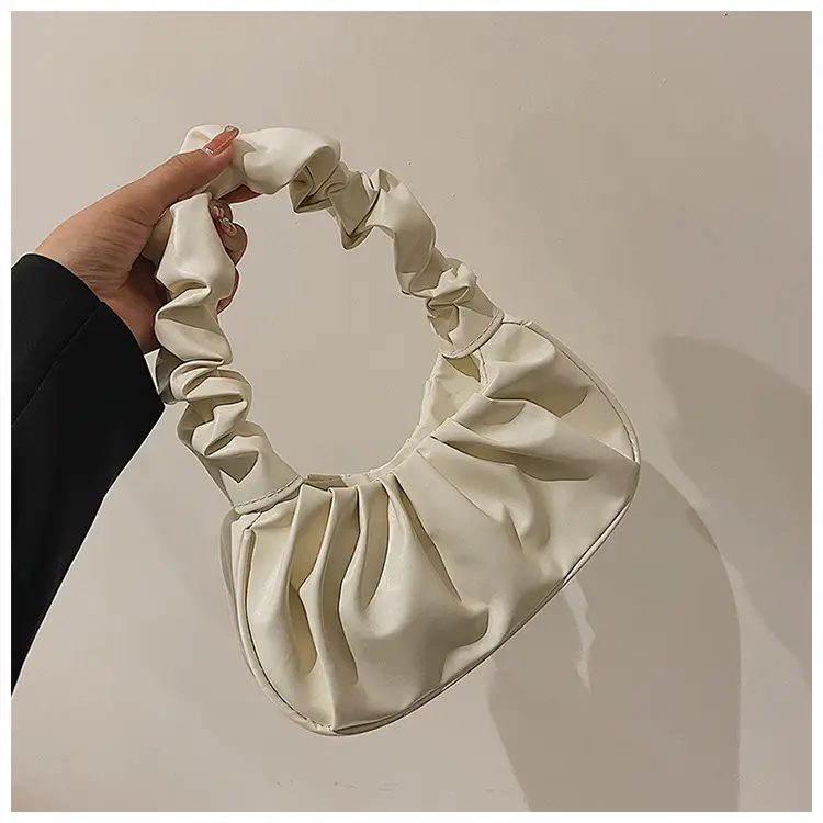 Cloud Pleated Women's Bag Black White 2023 — feature 30