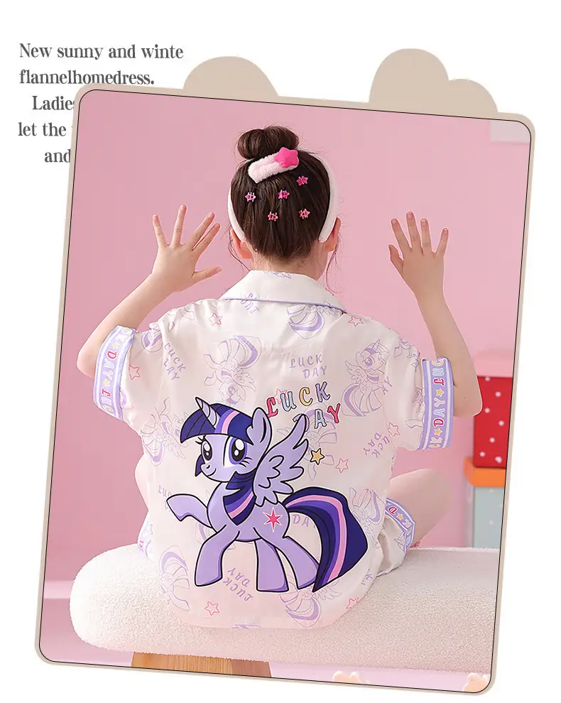 2025 Girls Summer Ice Silk Pajamas Medium to XL — feature 19