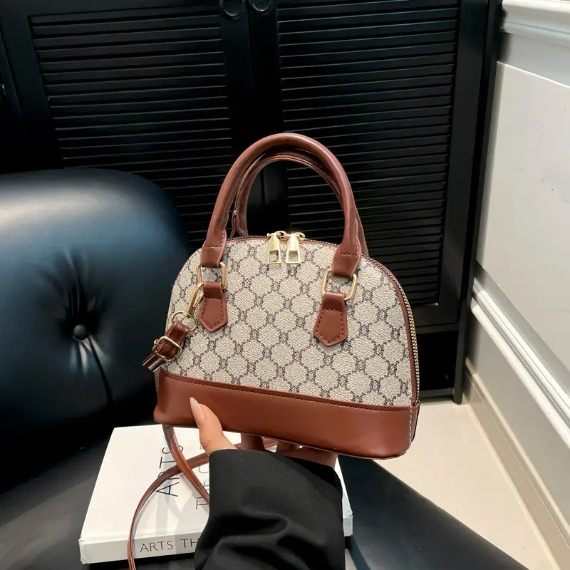 2025 New Spring Crossbody Bag with Retro Print & White Base - Image 6