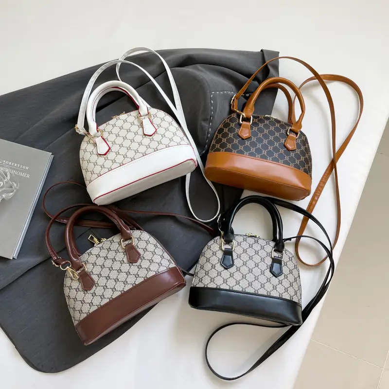 2025 New Spring Crossbody Bag with Retro Print & White Base - Image 8