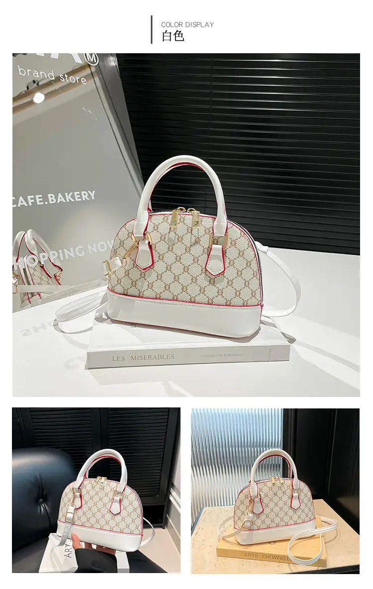 2025 New Spring Crossbody Bag with Retro Print & White Base — feature 11