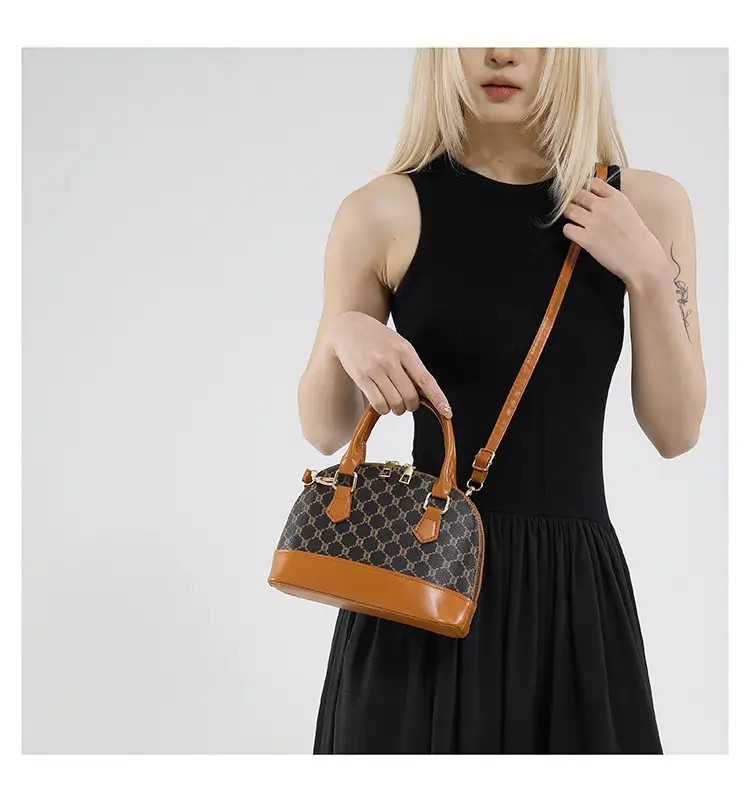 2025 New Spring Crossbody Bag with Retro Print & White Base — feature 14
