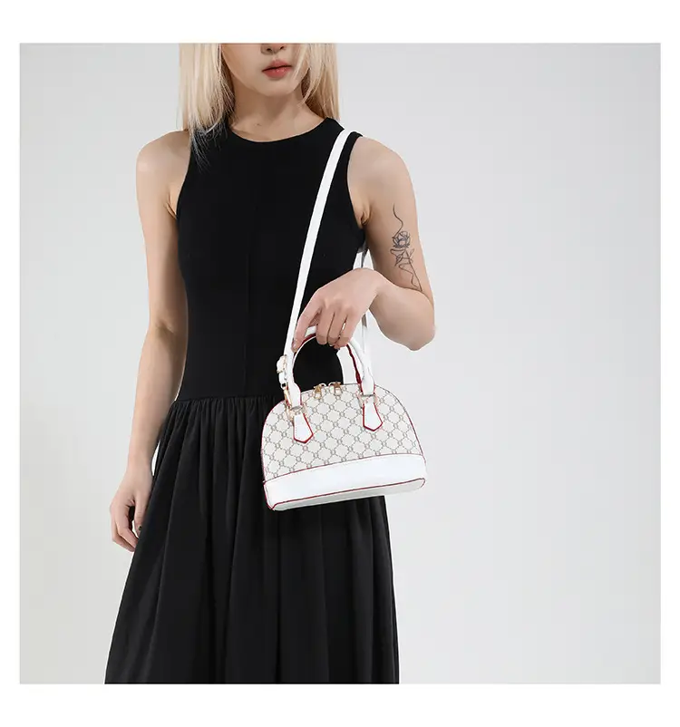 2025 New Spring Crossbody Bag with Retro Print & White Base — feature 18