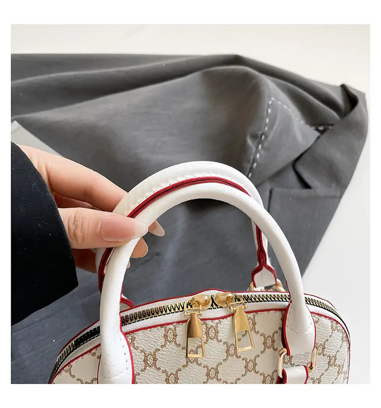 2025 New Spring Crossbody Bag with Retro Print & White Base — feature 32