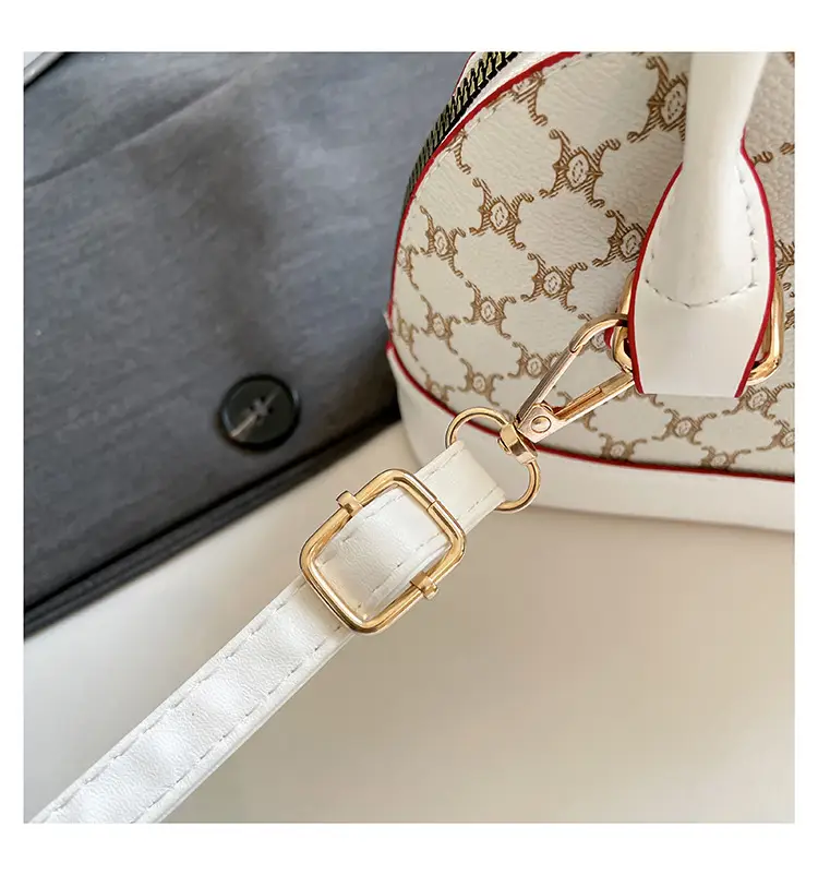 2025 New Spring Crossbody Bag with Retro Print & White Base — feature 34