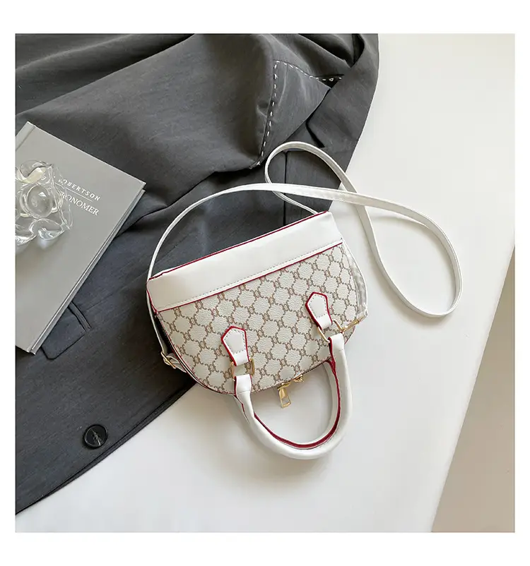 2025 New Spring Crossbody Bag with Retro Print & White Base — feature 35