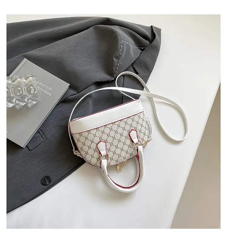 2025 New Spring Crossbody Bag with Retro Print & White Base — feature 36