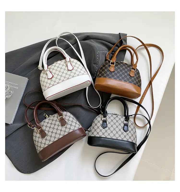 2025 New Spring Crossbody Bag with Retro Print & White Base — feature 46