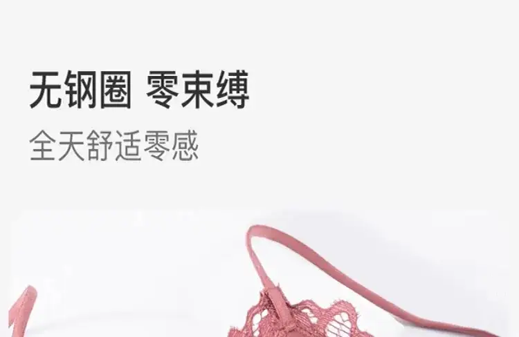 Black Lace Triangle Cup Bra Small Chest Push Up — feature 15