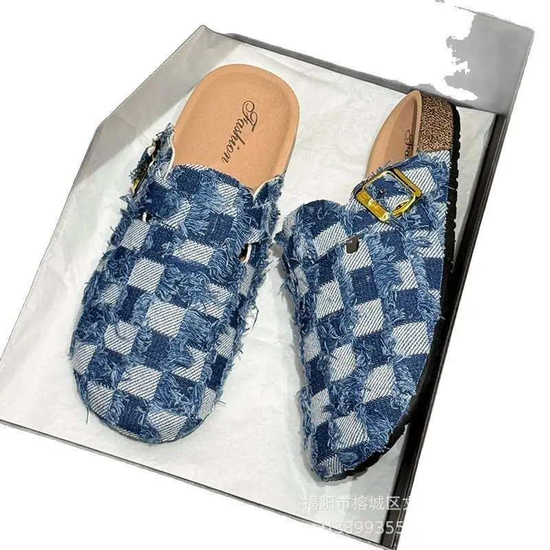 Women's Sandals, Thick-Soled Closed-Toe Half-Slippers, Summer Outdoor Wear, Spring and Autumn Half-Slippers, Birkenstock Shoes, Women's Spring Sandals Wholesale - Image 15