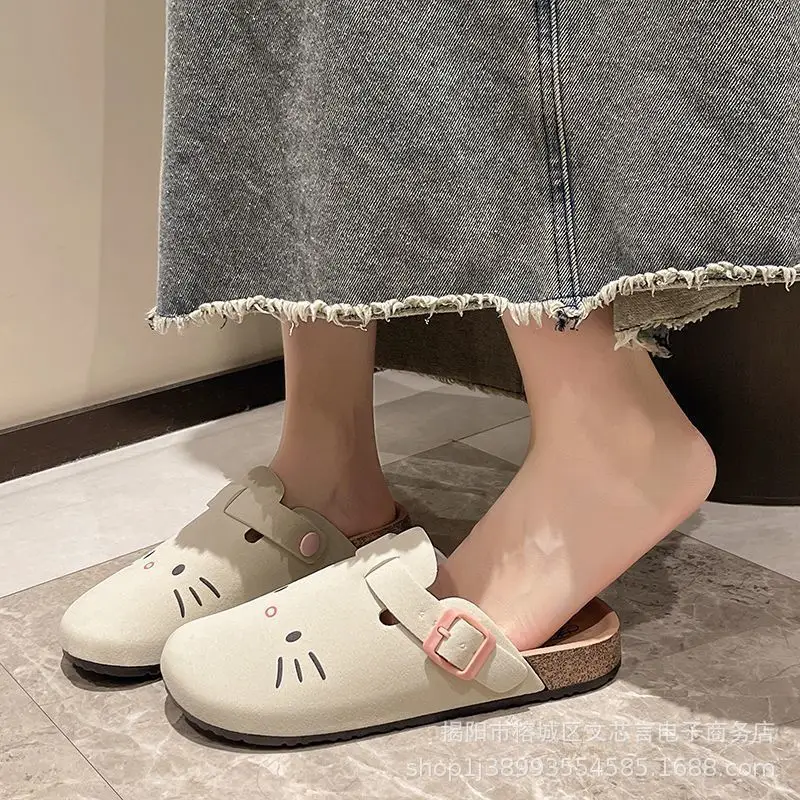 Women's Sandals, Thick-Soled Closed-Toe Half-Slippers, Summer Outdoor Wear, Spring and Autumn Half-Slippers, Birkenstock Shoes, Women's Spring Sandals Wholesale — feature 10