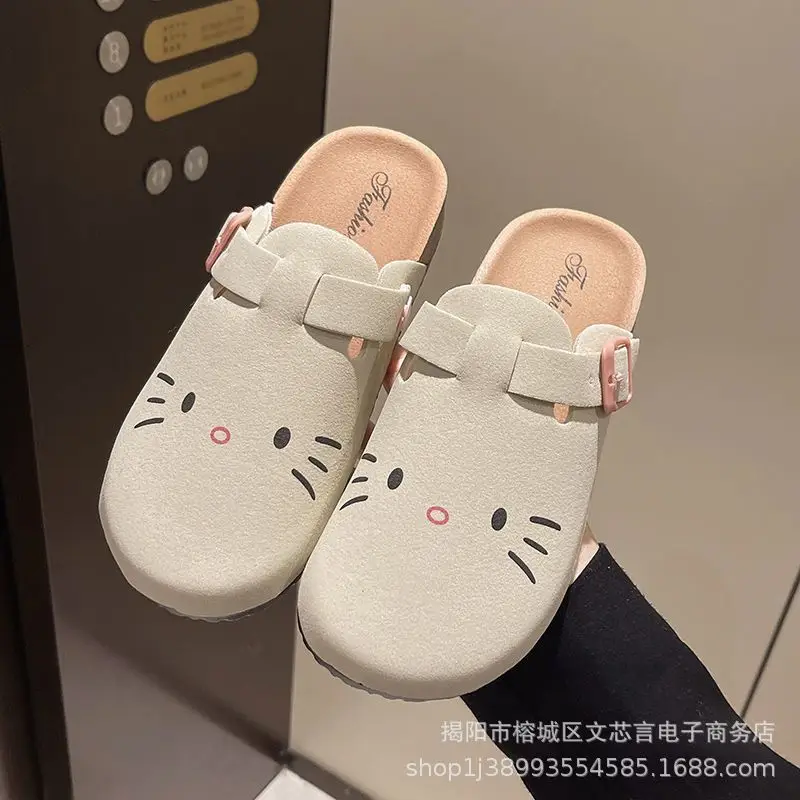 Women's Sandals, Thick-Soled Closed-Toe Half-Slippers, Summer Outdoor Wear, Spring and Autumn Half-Slippers, Birkenstock Shoes, Women's Spring Sandals Wholesale — feature 4
