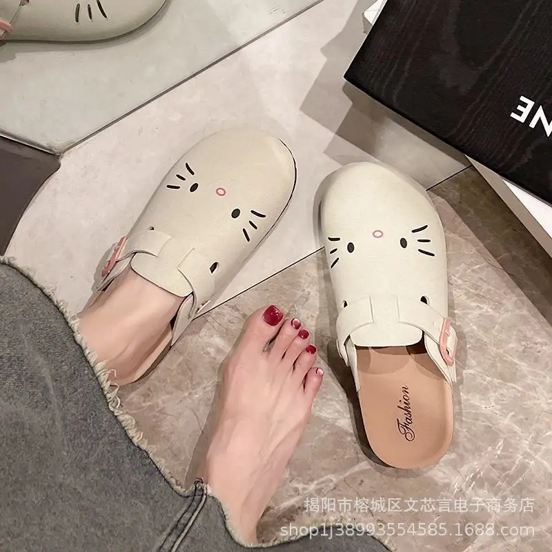 Women's Sandals, Thick-Soled Closed-Toe Half-Slippers, Summer Outdoor Wear, Spring and Autumn Half-Slippers, Birkenstock Shoes, Women's Spring Sandals Wholesale — feature 5