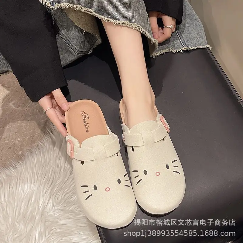 Women's Sandals, Thick-Soled Closed-Toe Half-Slippers, Summer Outdoor Wear, Spring and Autumn Half-Slippers, Birkenstock Shoes, Women's Spring Sandals Wholesale — feature 6