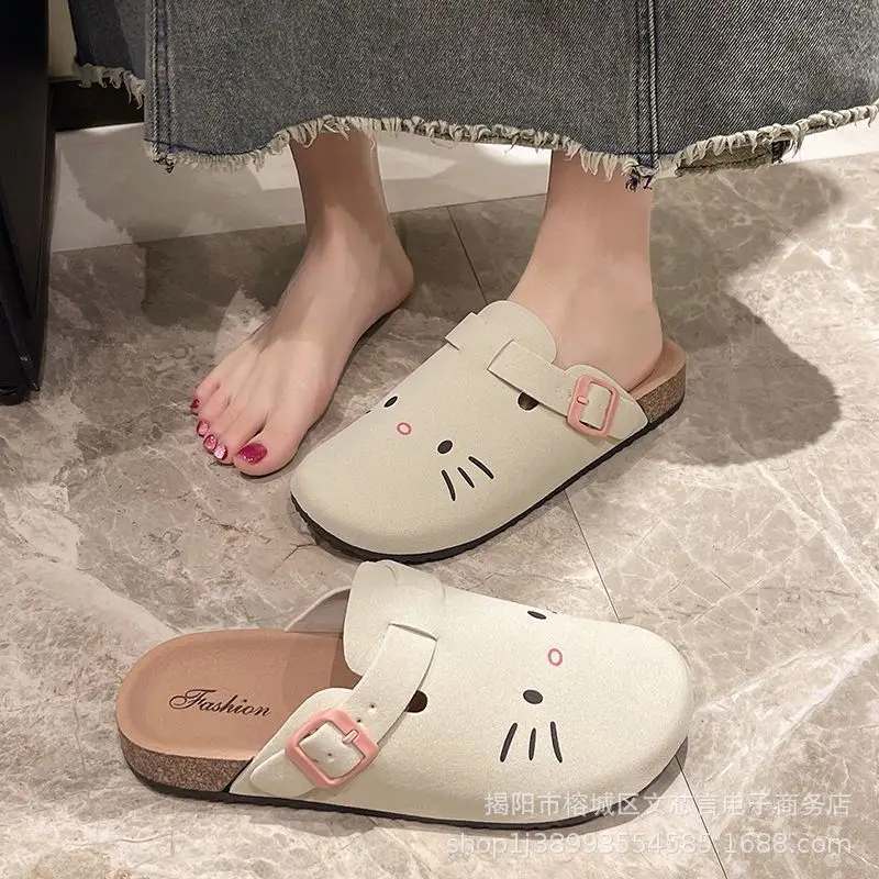 Women's Sandals, Thick-Soled Closed-Toe Half-Slippers, Summer Outdoor Wear, Spring and Autumn Half-Slippers, Birkenstock Shoes, Women's Spring Sandals Wholesale — feature 7