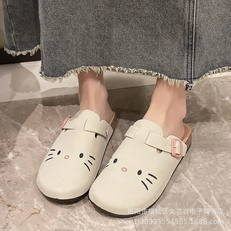 Women's Sandals, Thick-Soled Closed-Toe Half-Slippers, Summer Outdoor Wear, Spring and Autumn Half-Slippers, Birkenstock Shoes, Women's Spring Sandals Wholesale — feature 9