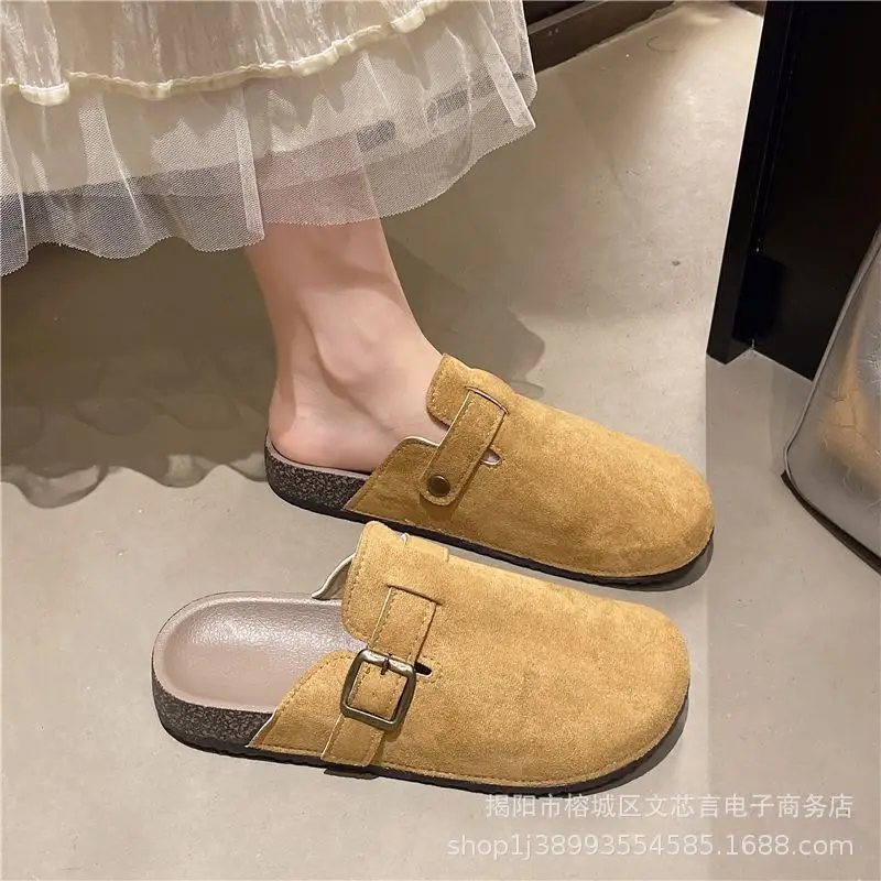 Women's Sandals, Thick-Soled Closed-Toe Half-Slippers, Summer Outdoor Wear, Spring and Autumn Half-Slippers, Birkenstock Shoes, Women's Spring Sandals Wholesale - Image 10