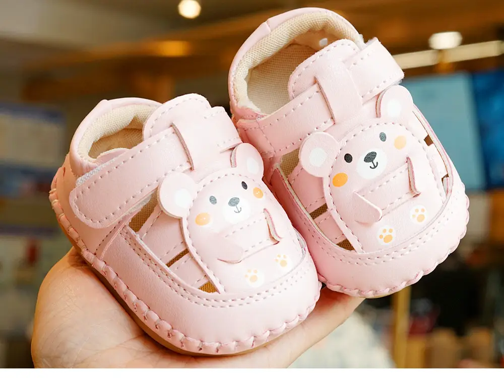Pink Rabbit Baby Sandals 0-1 Year Soft Sole Non-Slip — feature 6