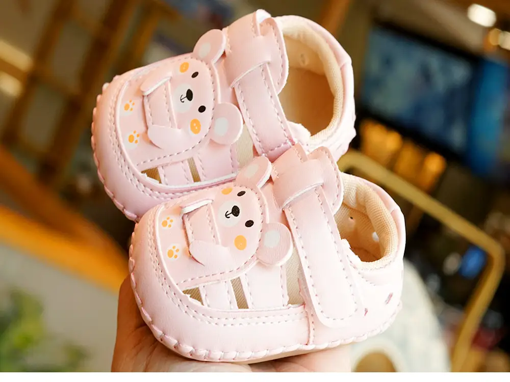 Pink Rabbit Baby Sandals 0-1 Year Soft Sole Non-Slip — feature 7