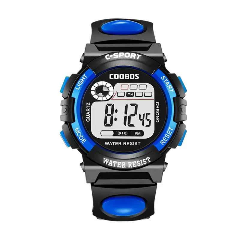 Kids Waterproof Digital Watch Pink Primary School