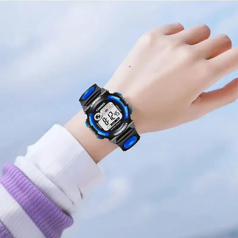 Kids Waterproof Digital Watch Pink Primary School — feature 1