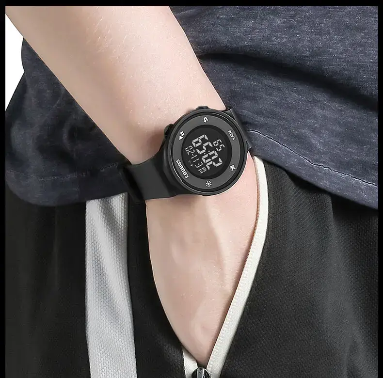 Kids Waterproof Digital Watch Pink Primary School — feature 19