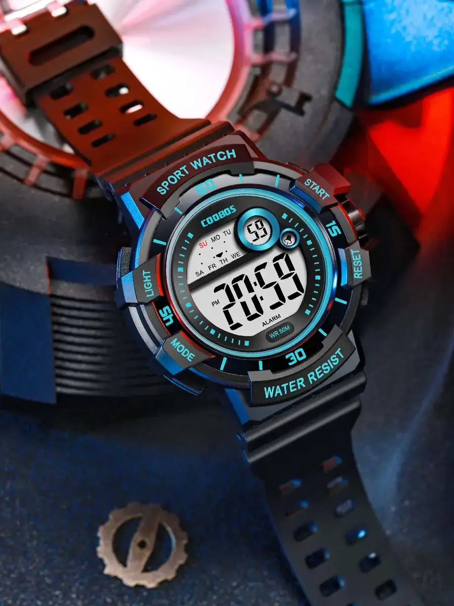 Kids Waterproof Digital Watch Pink Primary School — feature 20
