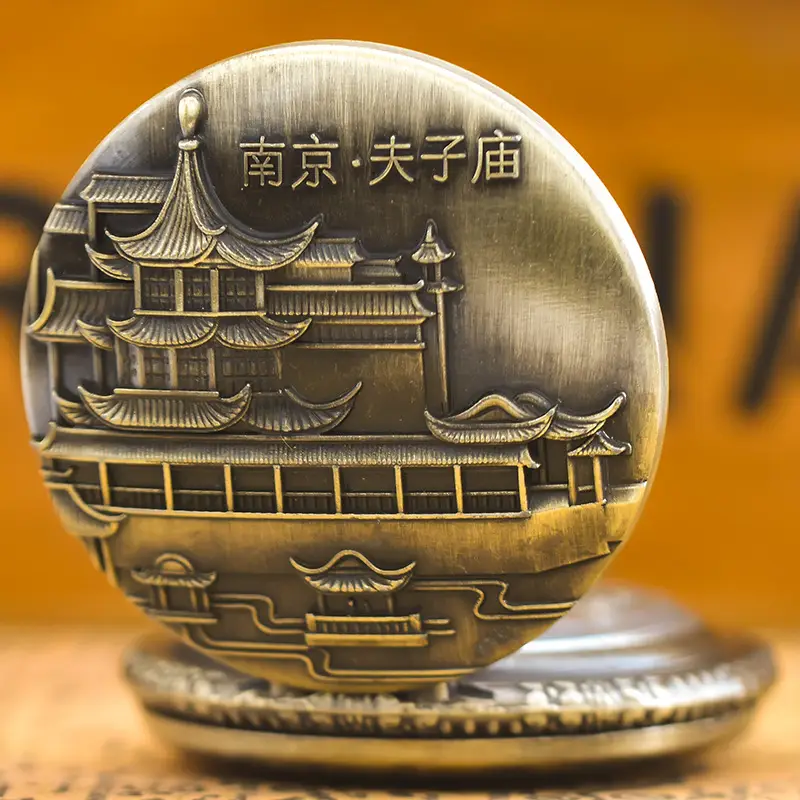 Silver Metal Pocket Watch Commemorative Necklace - Image 3