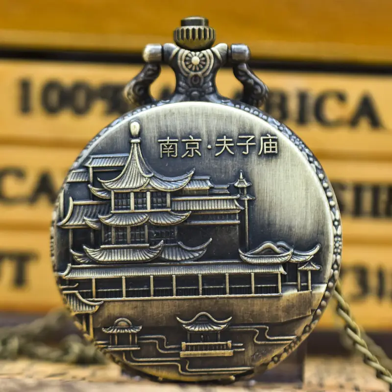 Silver Metal Pocket Watch Commemorative Necklace - Image 6