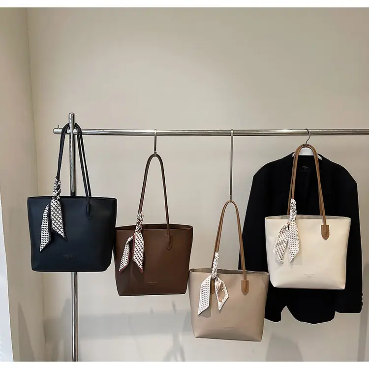 Black Women's Large Capacity Tote Bag with Adjustable Strap — feature 15