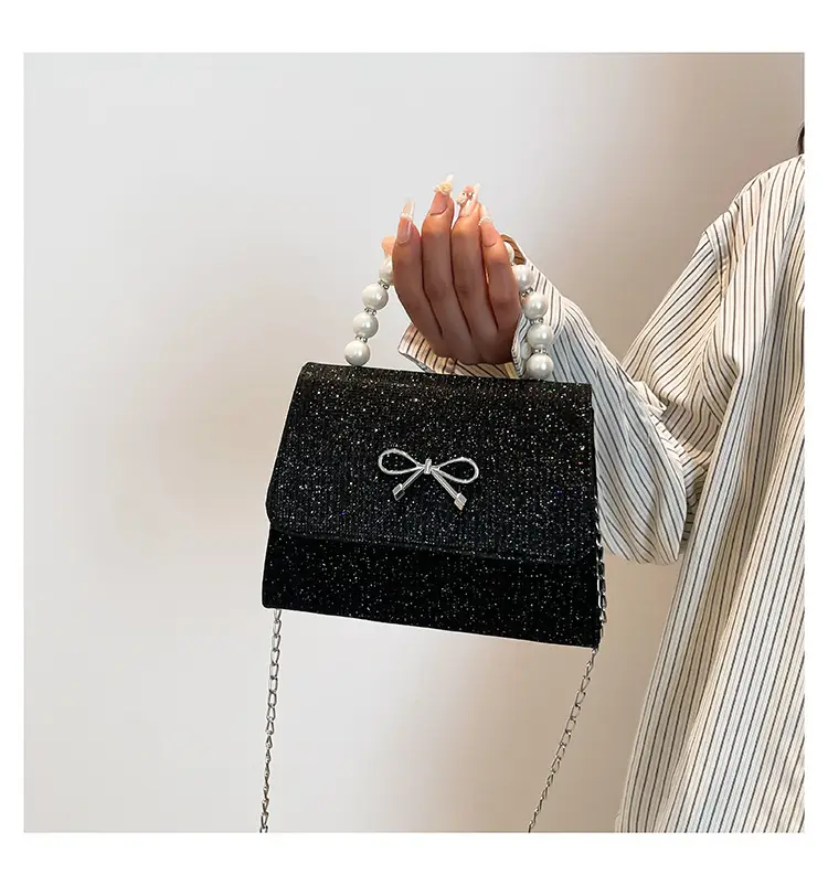 Women's Pearl Bow Handbag Set of 4 — feature 19