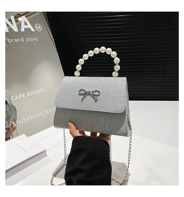 Women's Pearl Bow Handbag Set of 4 — feature 29