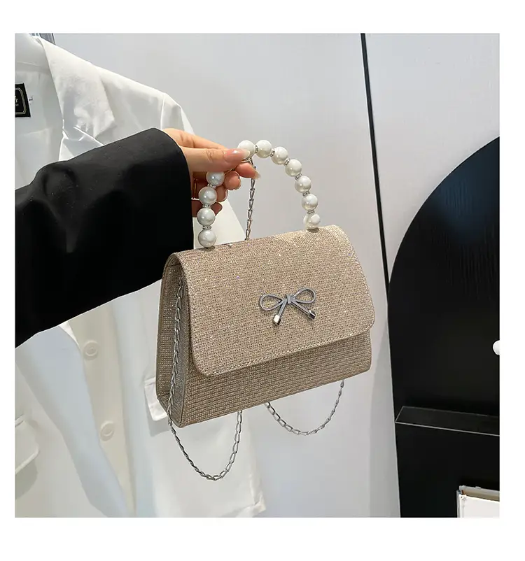 Women's Pearl Bow Handbag Set of 4 — feature 34