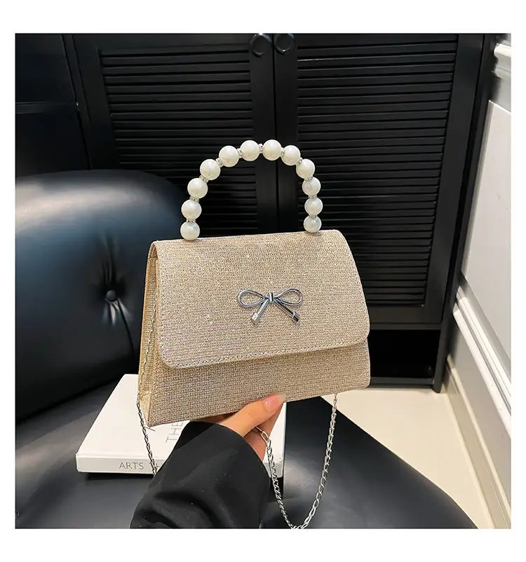 Women's Pearl Bow Handbag Set of 4 — feature 37