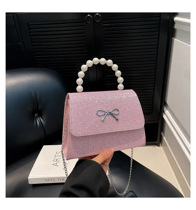 Women's Pearl Bow Handbag Set of 4 — feature 38