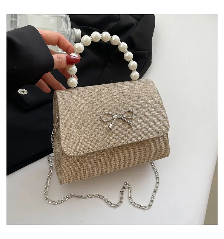Women's Pearl Bow Handbag Set of 4 — feature 47