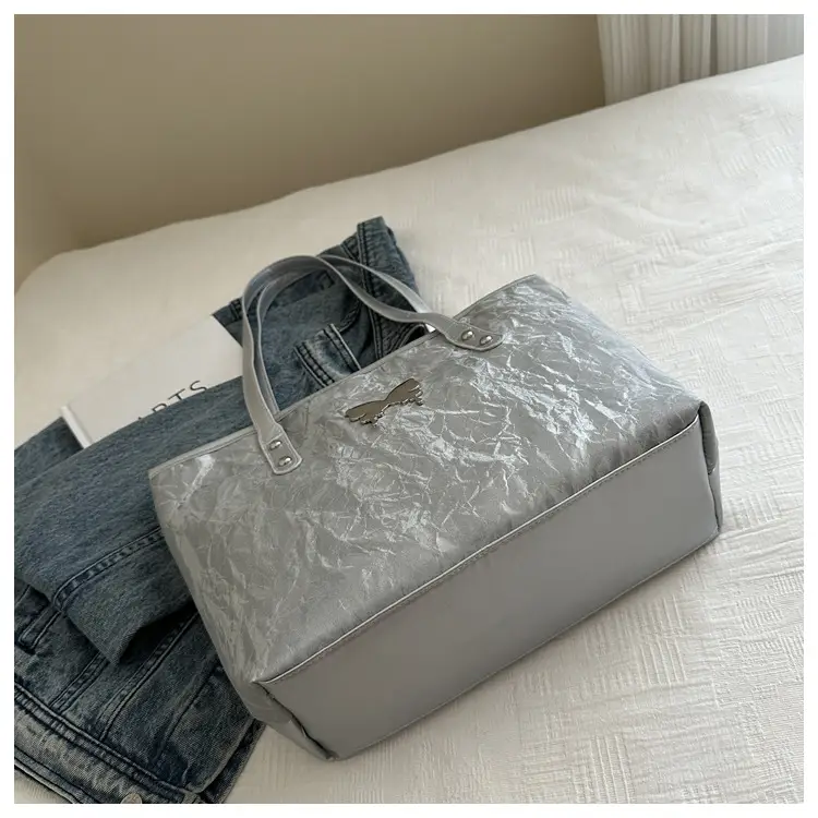 Silver Butterfly Tote Bag for Women Large Capacity — feature 10