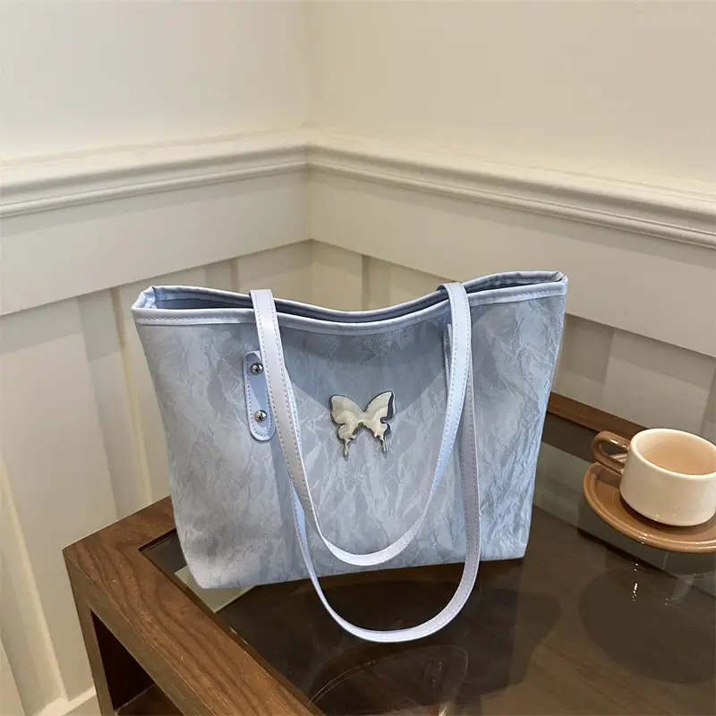 Silver Butterfly Tote Bag for Women Large Capacity — feature 15